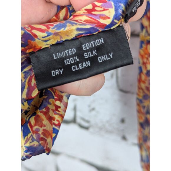 J. GARCIA Limited Edition 100% Silk Scarf Psychedelic Kaleidoscope 13"x 64" - Picture 7 of 7